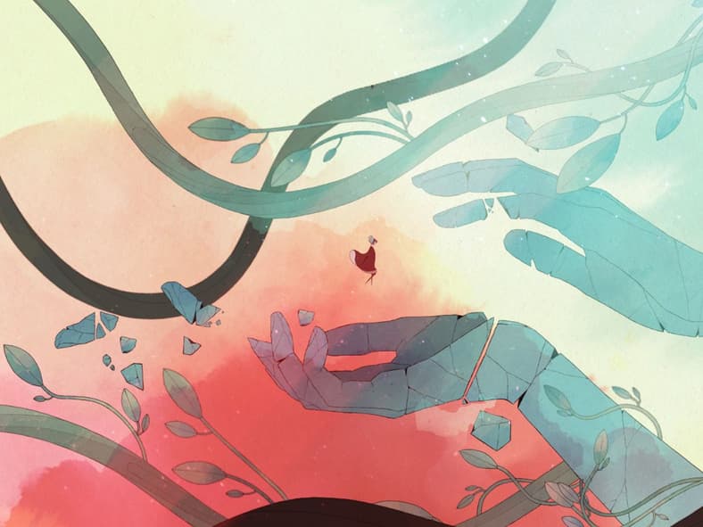 Gameplay of Gris (2018), Nomada Studio, Screenshot via Steam