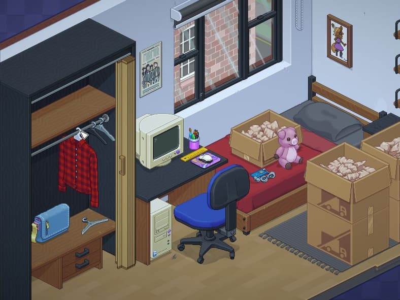 Gameplay of Unpacking (2021), Witch Beam, Screenshot via Steam