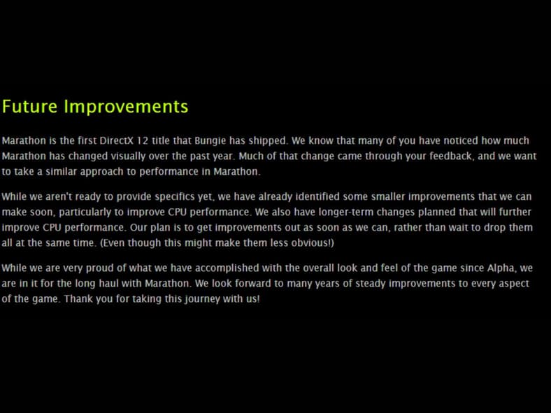 Marathon Game PC Performance Guide