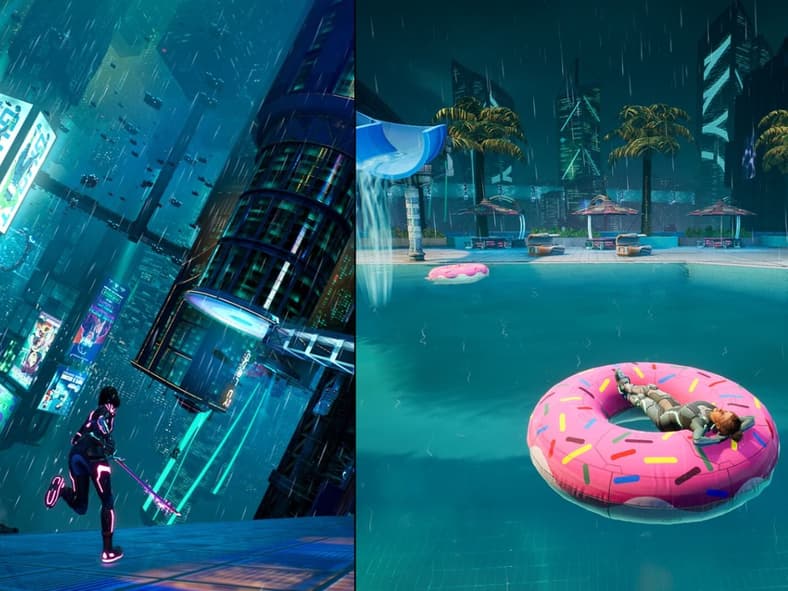 Mio and Zoe Futuristic Setting in Split Fiction (2025), Hazelight Studios, Screenshot via Steam