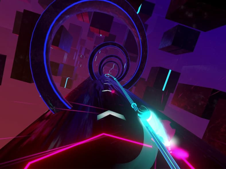 Synth Riders (2018), Kluge Interactive, Screenshot via Steam