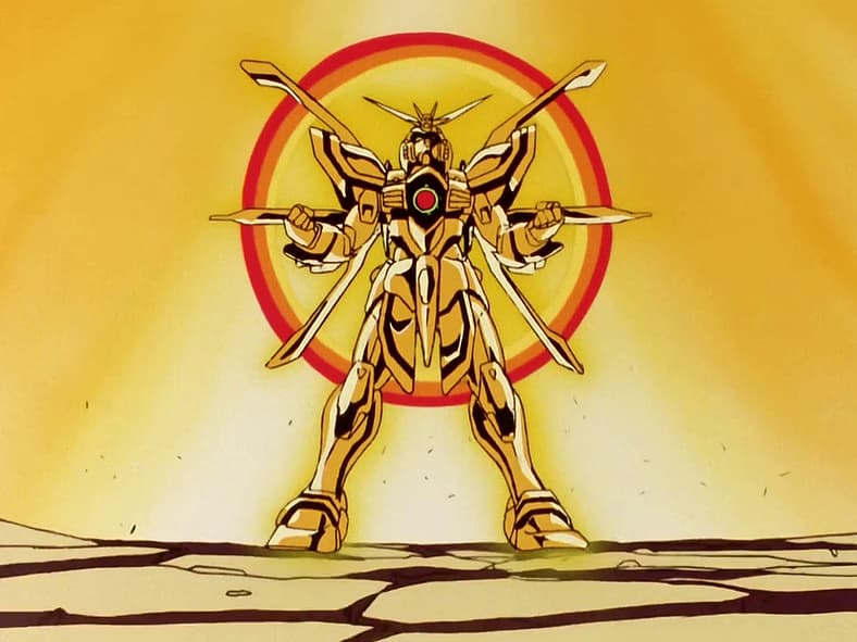 God Gundam enters Super mode in Mobile Fighter G Gundam Episode 23 (2002), Sunrise