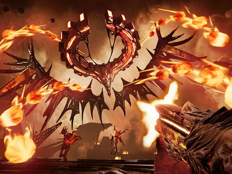 Metal Hellsinger, Funcom, Screenshot via Steam