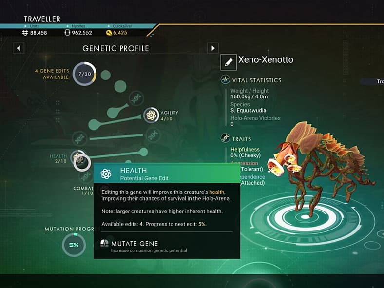 No Man's Sky Xeno Arena Mutations Hello Games