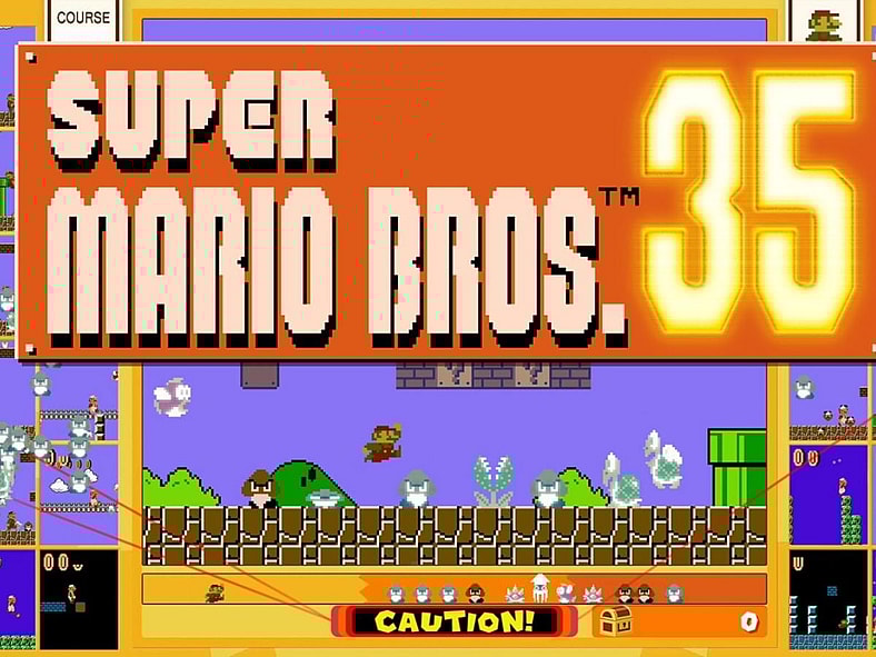 Super Mario Bros 35 (2020), Arika, Screenshot via Nintendo