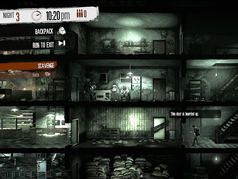 This War of Mine (2014), 11 bit studios, Screenshot via Steam