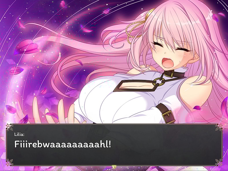 Lilia tries to cast a fireball in Lilia: The Fallen Flower in the Prison City (2025), Kagura Games