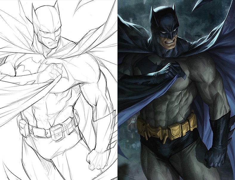 The Dark Knight suits up for a new era on Stanley 'Artgerm' Lau's variant cover to Batman Vol. 4 #1 (2025), DC