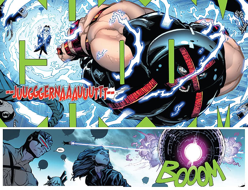 Juggernaut gets launched like a missile in X-Men Vol. 7 #2 "Invasion" (2024), Marvel Comics