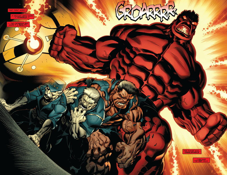 Red Hulk revealed in Hulk Vol. 2 #23 "Who is the Red Hulk?" (2010), Marvel Comics