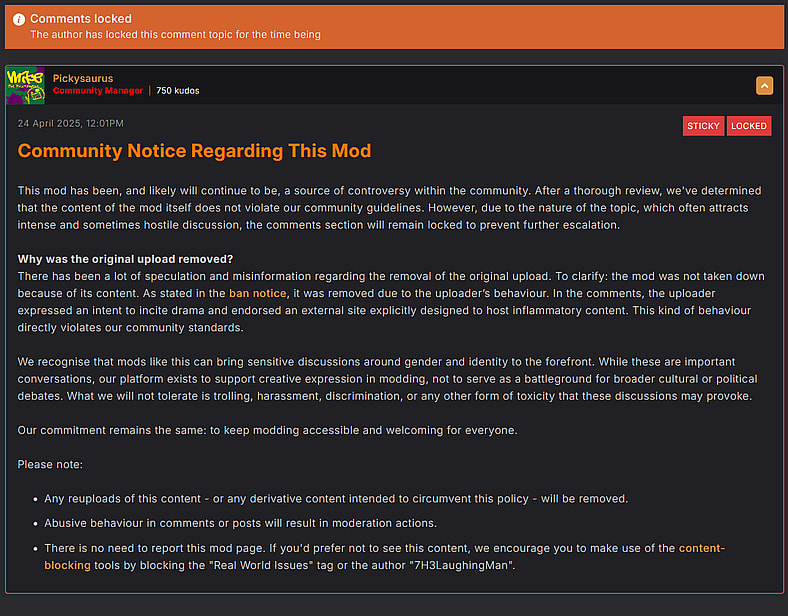 Archive link Pickysaurus on Body Type Selector, Nexus Mods