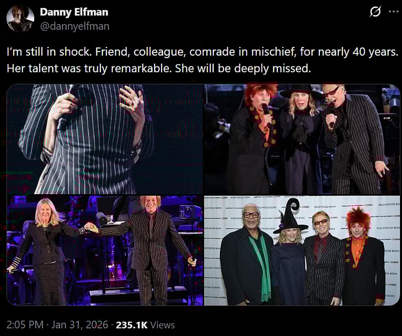 Danny Elfman (@dannyelfman) via X