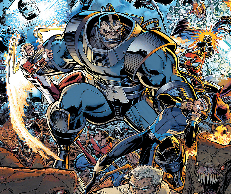 Apocalypse tears through X-Men on X-Men Gold Vol. 2 #13 cover (2017), Marvel Comics