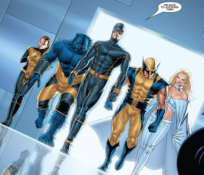 X-Men return to superhero suits in Astonishing X-Men Vol. 3 #1 "Gifted (Part 1)" (2004), Marvel