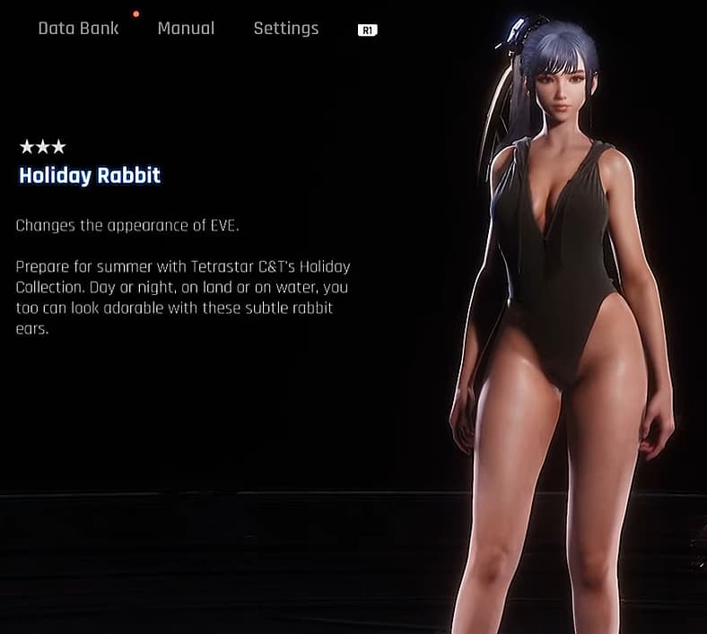 The original version of Eve's Honey Rabbit outfit, as seen in Stellar Blade (2024), Shift Up