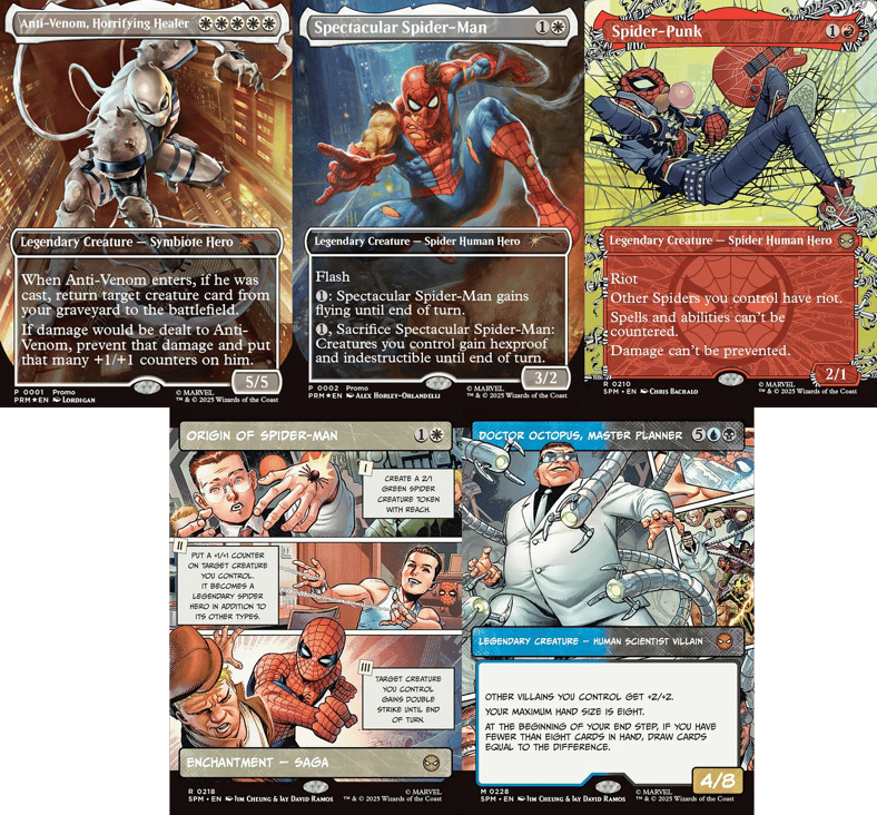 As always, certain cards will be getting special alt art prints in Magic: The Gathering - Marvel's Spider-Man (2025), Wizards of the Coast.