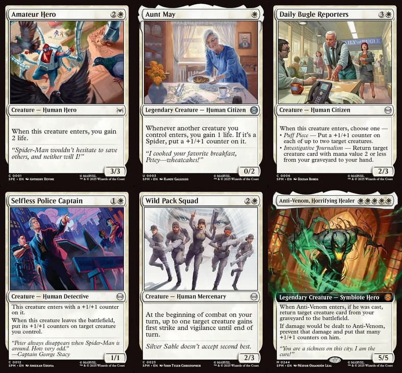Spider-Man is never truly alone in Magic: The Gathering - Marvel's Spider-Man (2025), Wizards of the Coast.