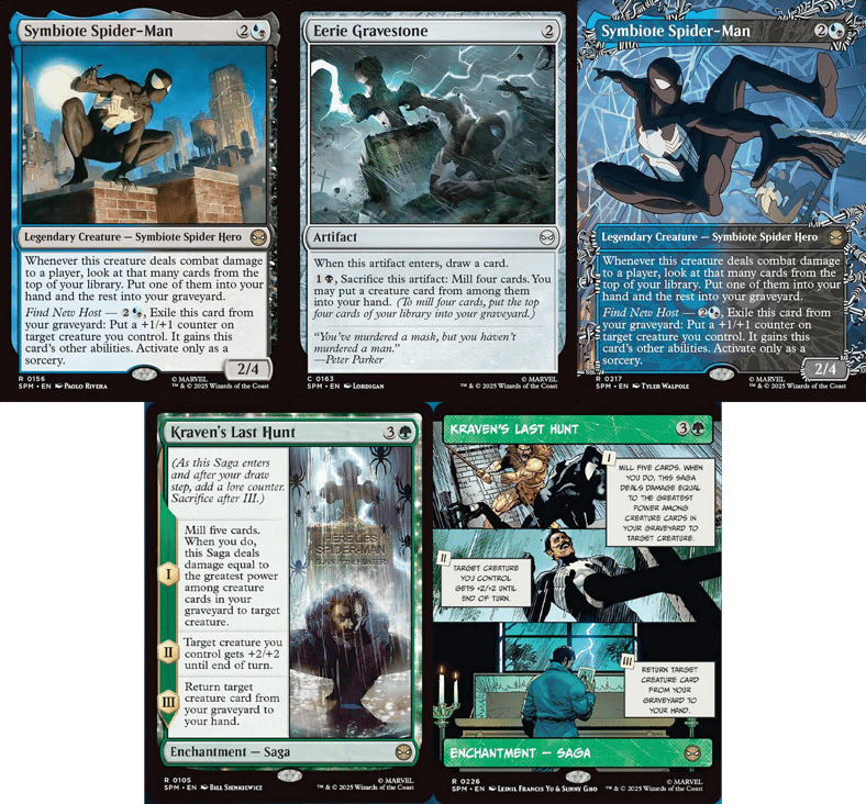 Peter Parker dons the Symbiote suit in Magic: The Gathering - Marvel's Spider-Man (2025), Wizards of the Coast