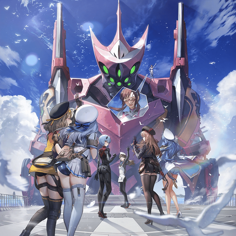 Anis (Kim Seong-hui), Neon (Jang Mi), and Rapi (Kim Bo-na) prepare to pilot an EVA in Goddess of Victory: Nikke (2022), Shift Up