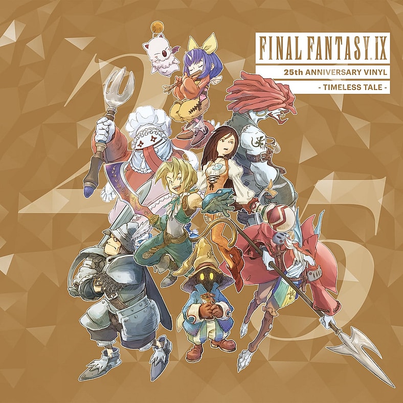 Zidane and the fellow members of his personal Tantalus Theater Troupe on Toshiyuki Itahana's album art for FINAL FANTASY IX 25th Anniversary Vinyl - Timeless Tale - (2025), Square Enix