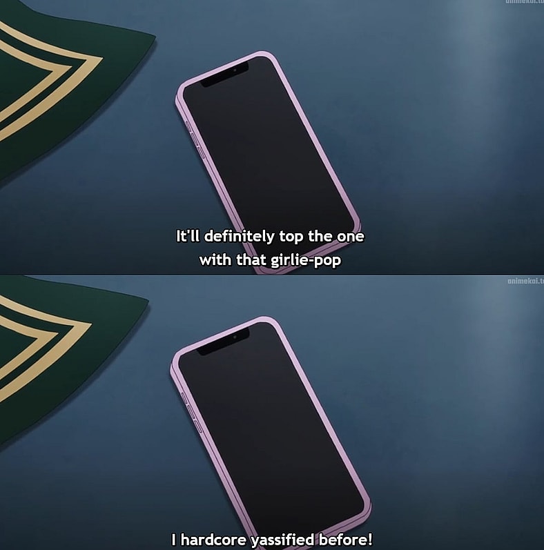 Kirika-chan (Monica Rial) threatens Soji Enishiro (Parker Gray) and Kukuru Kasukabe (Kouki Uchiyama) in Dead Account Season 1 Episode 4 "The Worst Trio Possible" (2026), SynergySP