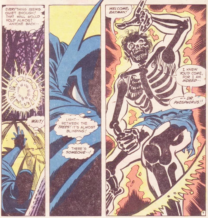 Batman meets Doctor Phosphorous in Detective Comics Vol. 1 #469 (1977), DC