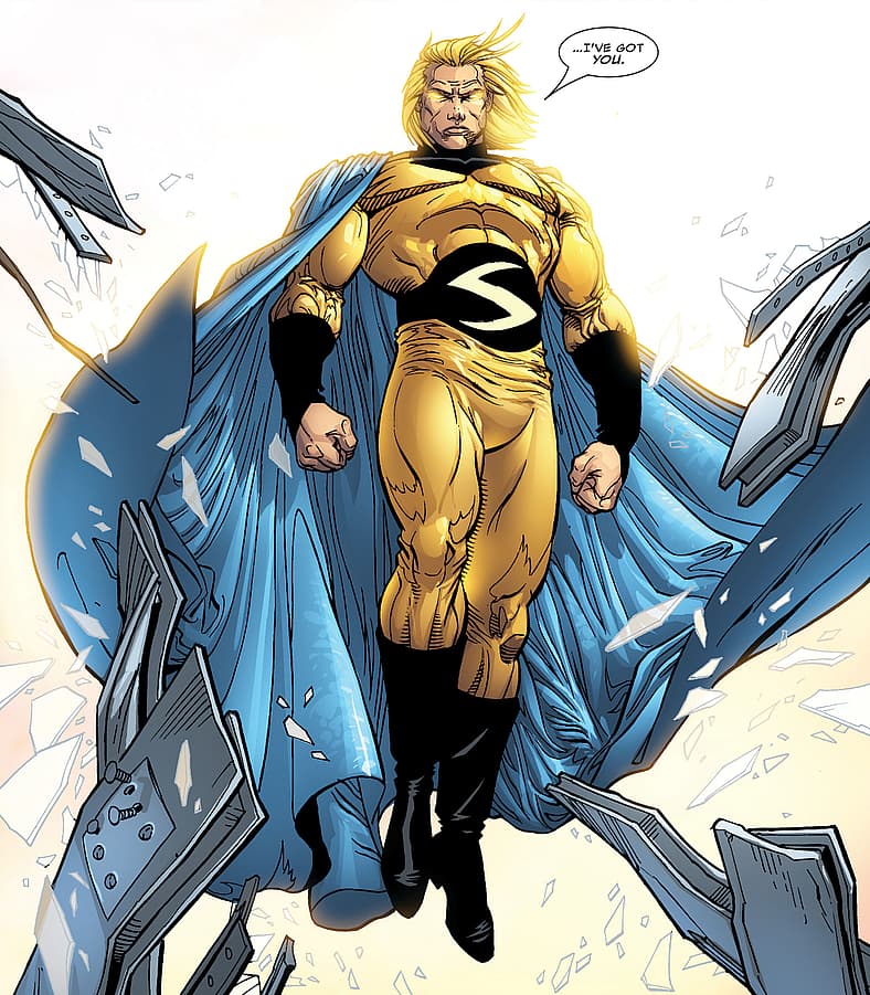 Sentry confronts Iron Man in Iron Man Vol. 4 #10 (2006), Marvel Comics