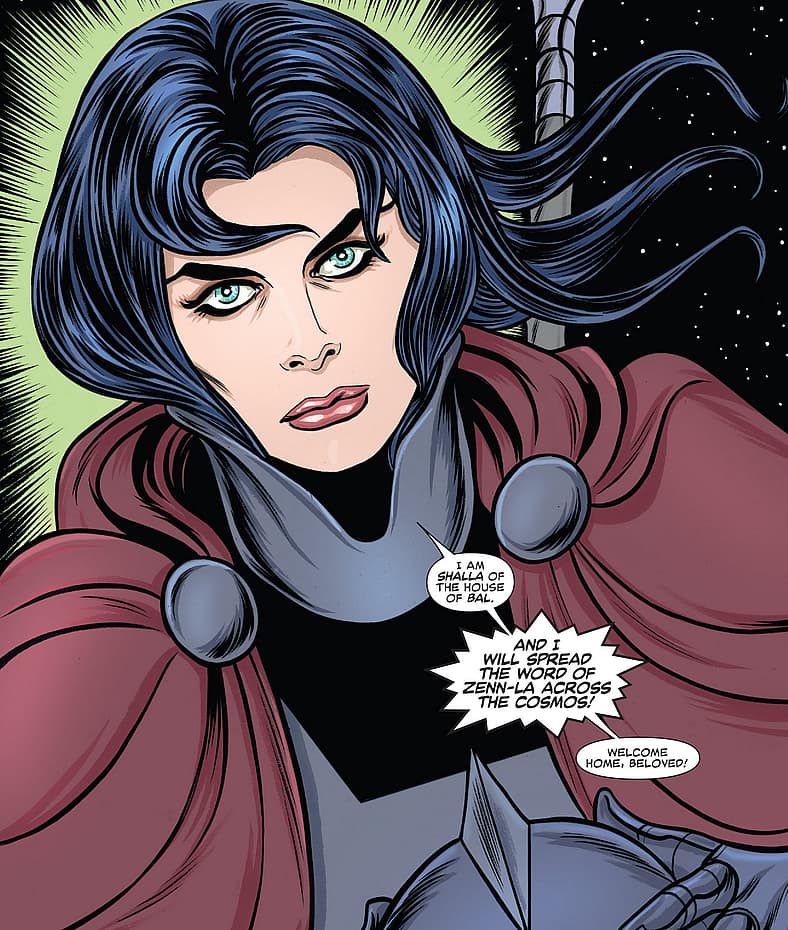 Shalla-Bal reveals herself as the Keeper of the Great Truth in Silver Surfer Vol. 8 #2 (2016)
