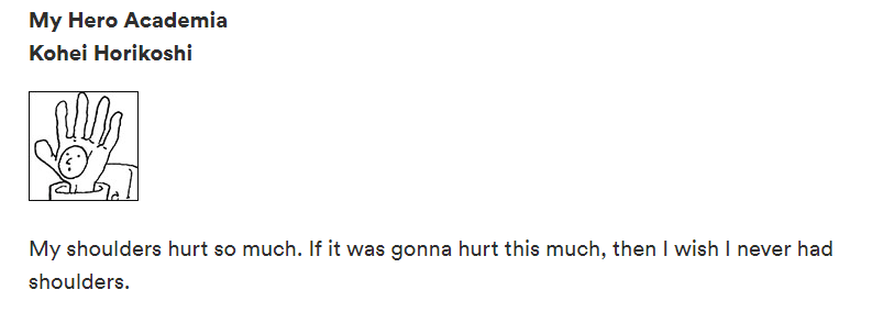 Kohei Horikoshi Comment