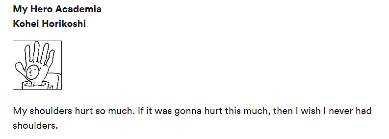 Kohei Horikoshi Comment