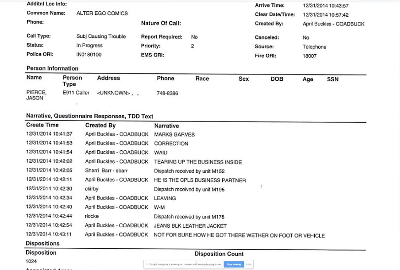 Muncie Police Report Mark Waid