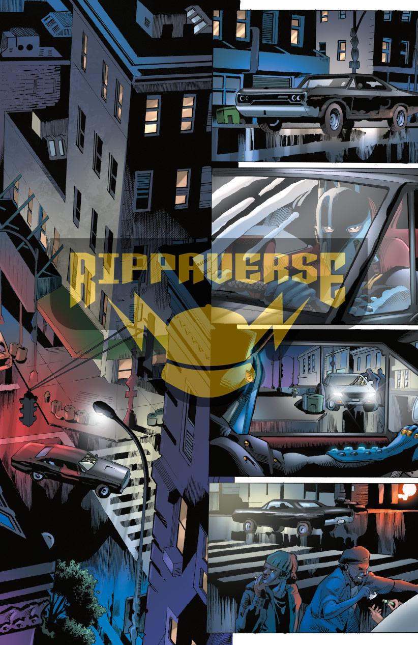 The Horseman goes on patrol in Horseman Vol. 1 #1 (2024), Rippaverse. Words by Chuck Dixon, art by Joe Bennett, Fabio Jansen, J. Brown, and Invisible Art Studio.