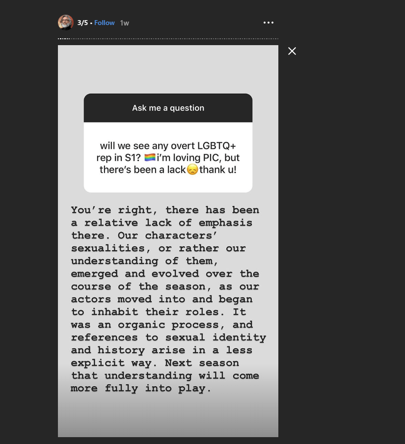 lgbt rep instagram story chabon
