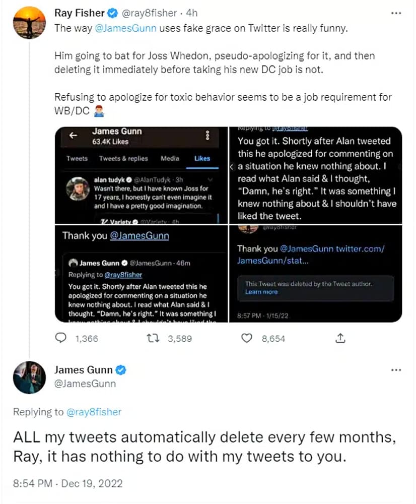 James Gunn responds 2 Ray Fisher