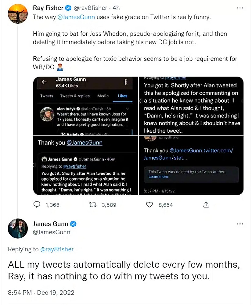 James Gunn responds 2 Ray Fisher