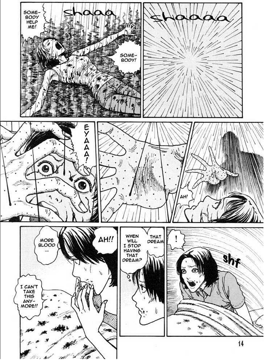 Nami experiences blood-rain soaked vampire nightmare in Voices in the Dark Vol. 1 Ch. 1 (2002)