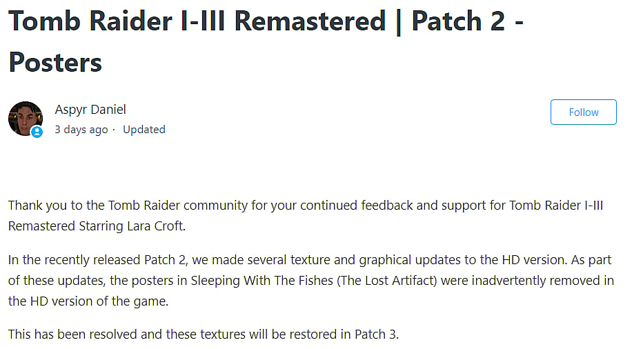 Aspyr Daniel on Aspyr Support Website