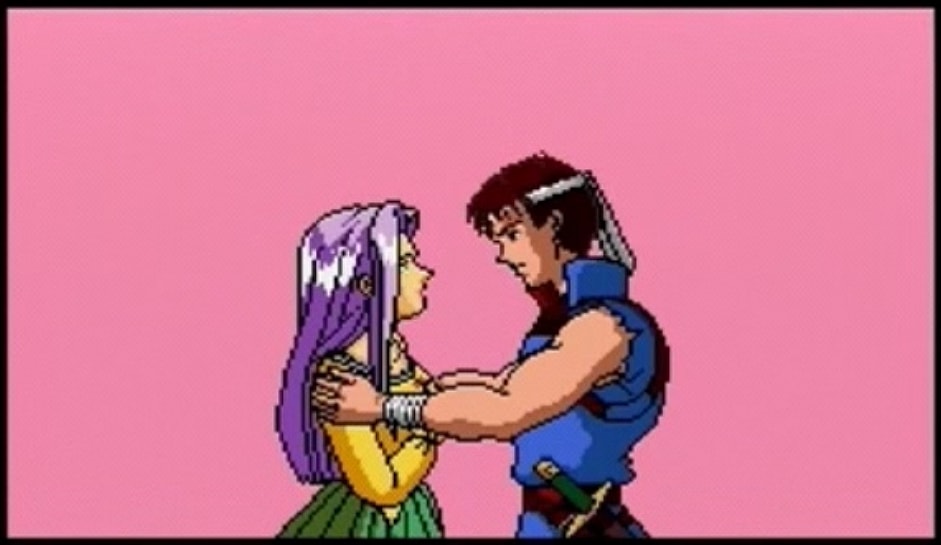 Richter rescues Annette in Castlevania: Rondo of Blood (1993), Konami