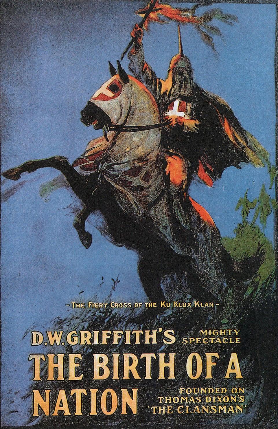 Original 1915 theatrical poster for The Birth of a Nation (1915), David W. Griffith Corp.