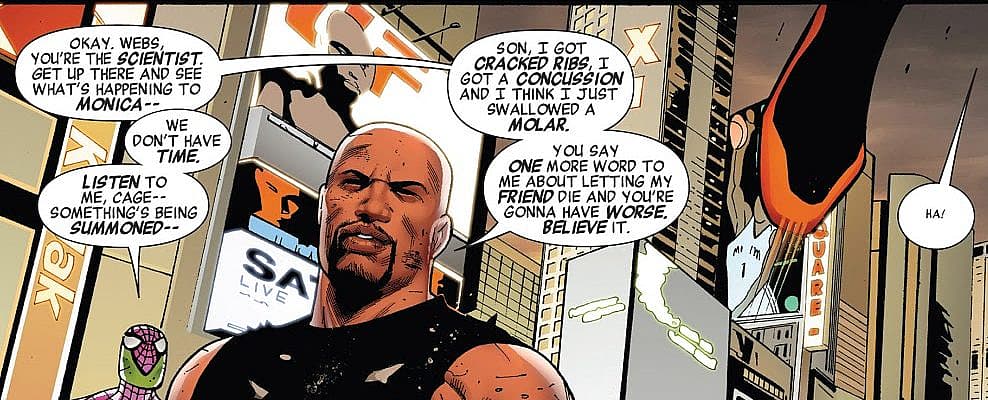 Luke Cage concussion and cracked ribs