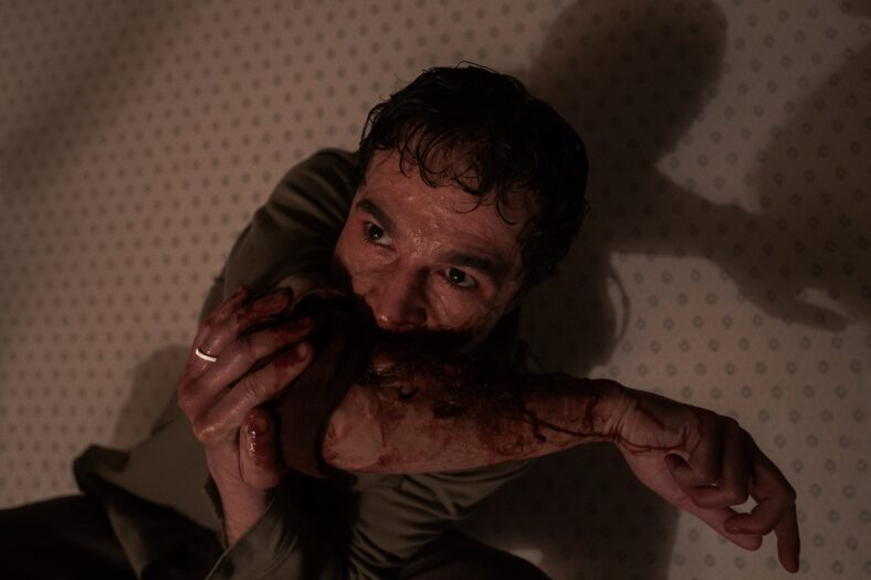 Christopher Abbott as Blake in Leigh Whannell's Wolf Man. Image courtesy of Universal PIctures. 