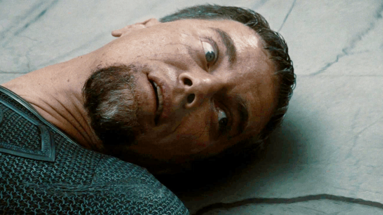 General Zod (Michael Shannon) breathes his last breath in Man of Steel (2013), Warner Bros. Pictures