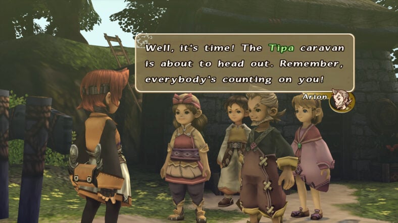 The Tipa Caravan sees the player off in Final Fantasy Crystal Chronicles Remastered (2020), Square Enix