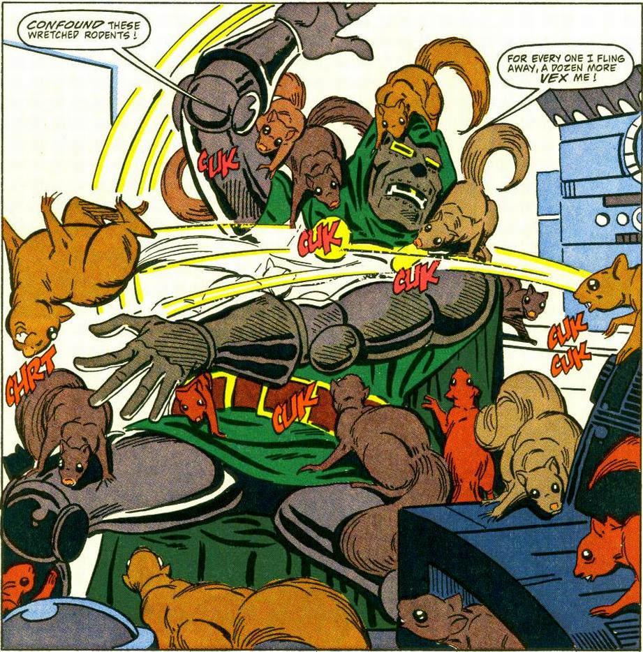 Squirrel Girl vs. Dr. Doom in Marvel Super-Heroes #8 