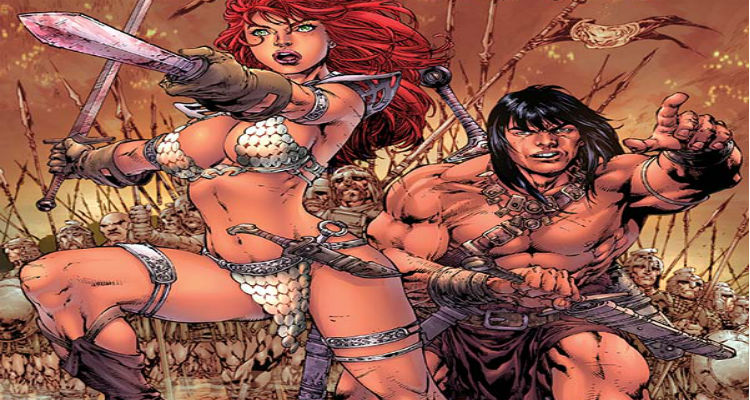 Red Sonja / Conan Cover B by Benes