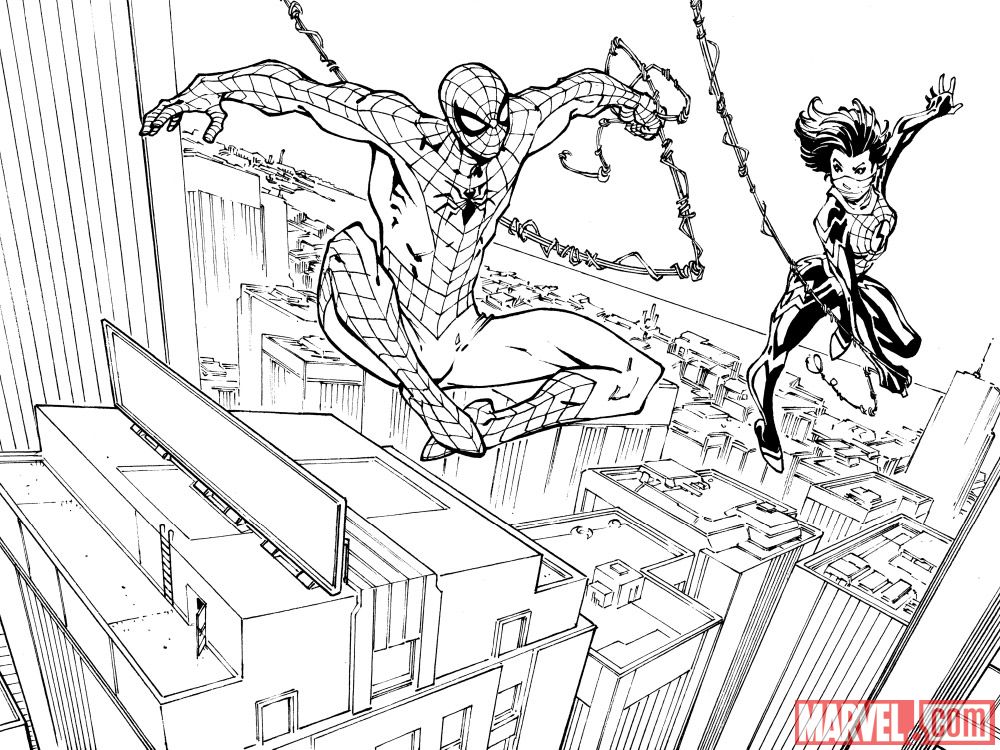 Amazing Spider-Man/Silk: The Spider(Fly) Effect Cover Preview Page