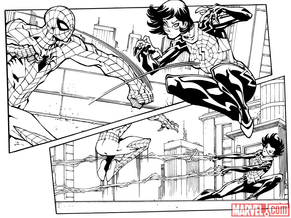 Amazing Spider-Man/Silk: The Spider(Fly) Effect Cover Preview Page