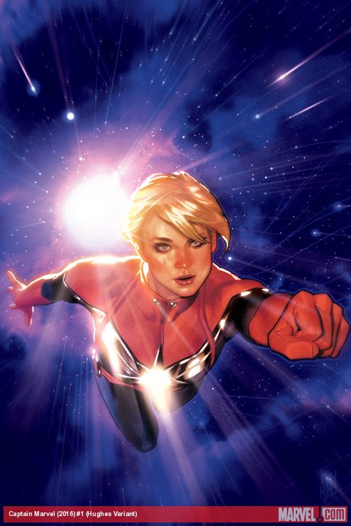 Captain Marvel #1 Variant Cover by Adam Hughes