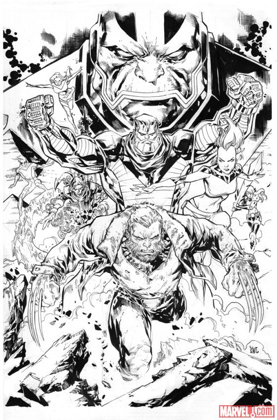 Extraordinary X-Men #8 Variant Cover by Ken Lashley