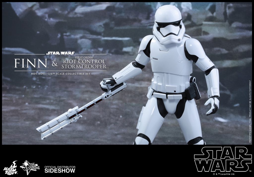 Hot Toys Finn and First Order Riot Control Stormtrooper